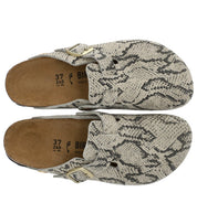 BIRKENSTOCK BOSTON SNAKE OYSTER CLOG