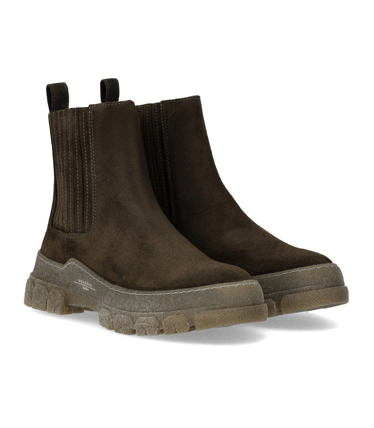 MAX MARA WEEKEND GENEPI MILITÄRGRÜNE CHELSEA STIEFELETTE