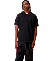 POLO PIQUE S/S CHASE NOIR CARHARTT WIP