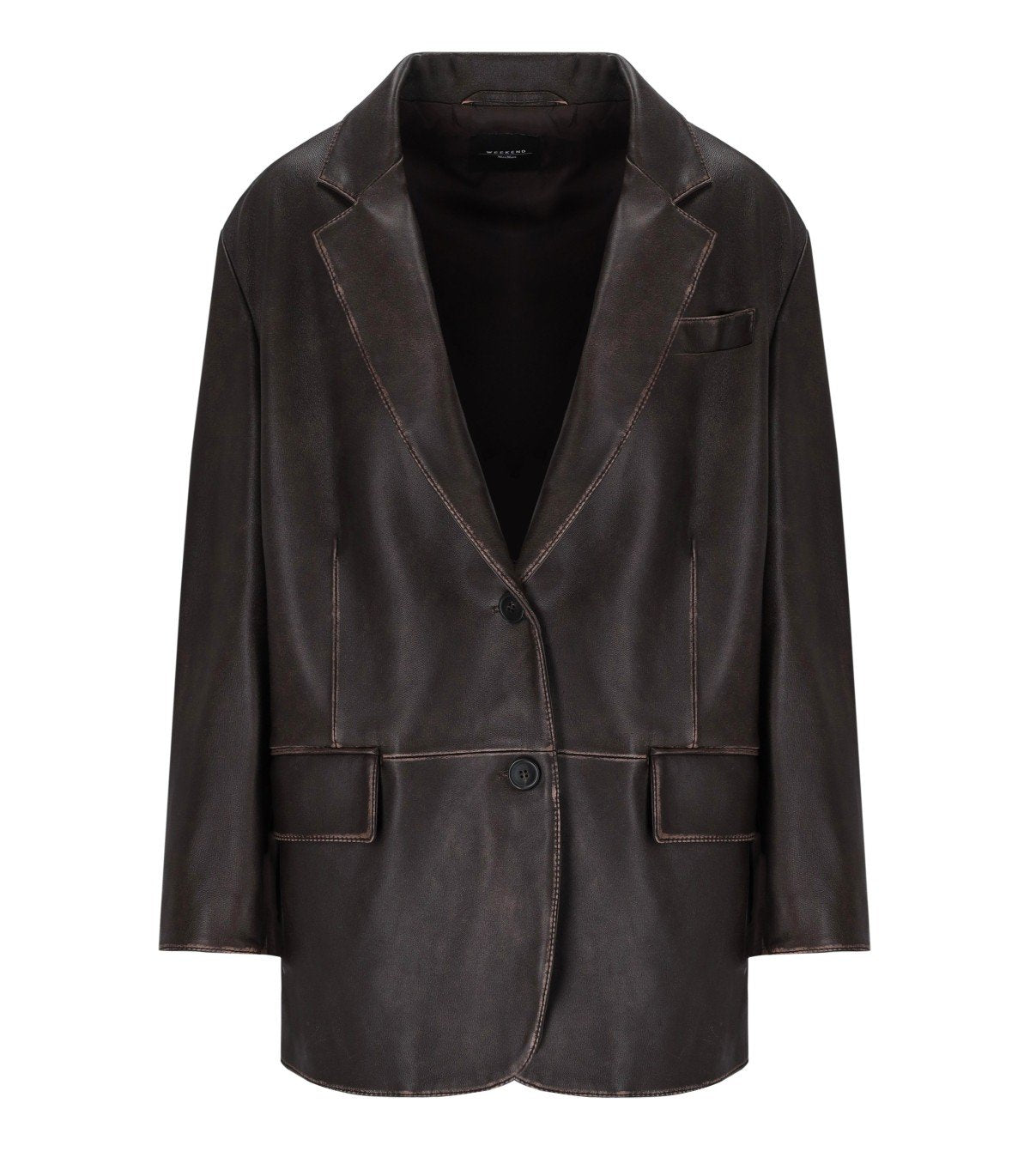 MAX MARA WEEKEND PILA BRAUNER EINREIHIGER BLAZER