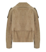 MAX MARA WEEKEND MAGA BEIGE CROPPED TRENCHCOAT