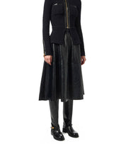 FALDA EFECTO CUERO NEGRA ELISABETTA FRANCHI