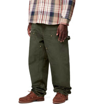 CARHARTT WIP DOUBLE KNEE OLIVE GREEN PANTS