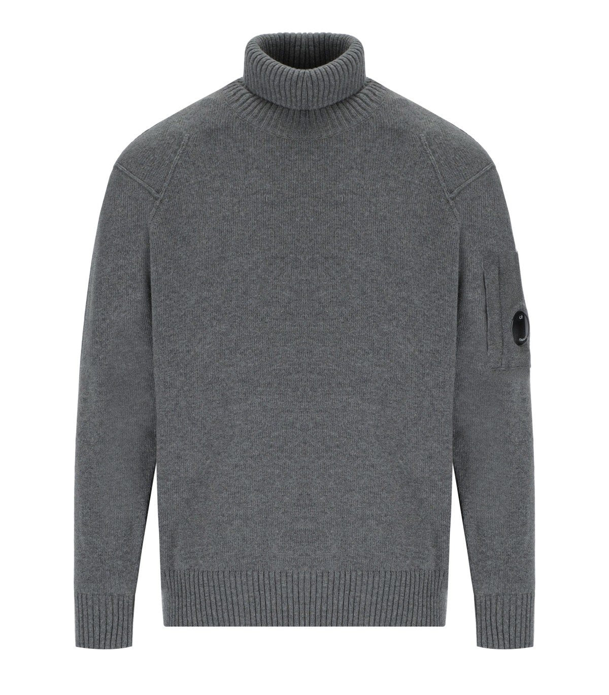 C.P. COMPANY GRS GUNMETAL TURTLENECK SWEATER