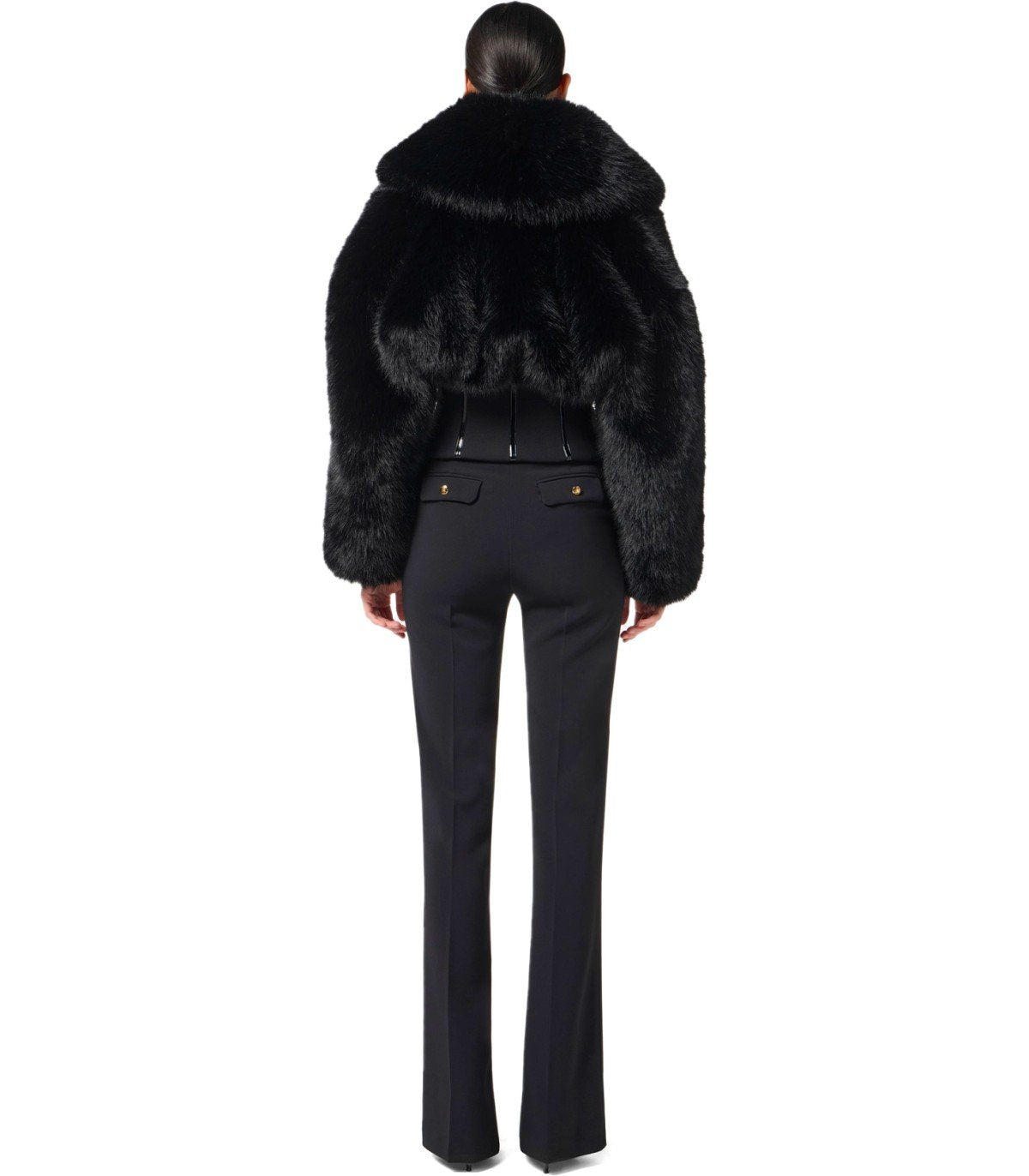 PANTALÓN FLARE NEGRO ELISABETTA FRANCHI