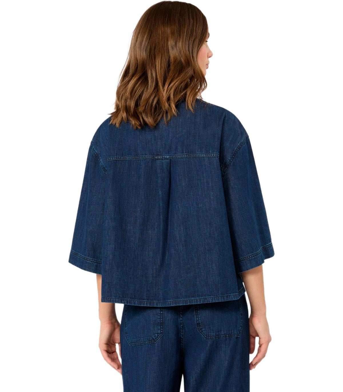 CAMICIA IN DENIM ZANNATA BLU MAX MARA WEEKEND