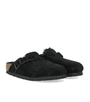 BIRKENSTOCK BOSTON SHEARLING BLACK CLOG