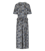 MAX MARA WEEKEND FASCINO BLUE FLORAL LONG DRESS
