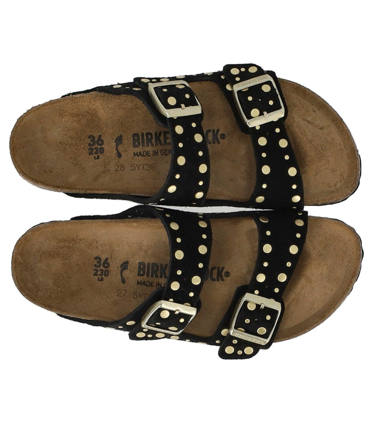 BIRKENSTOCK ARIZONA RIVET SCHWARZE SANDALE 