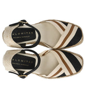 ESPADRILLE À SEMELLE COMPENSÉE SICILY NOIRE PALOMITAS