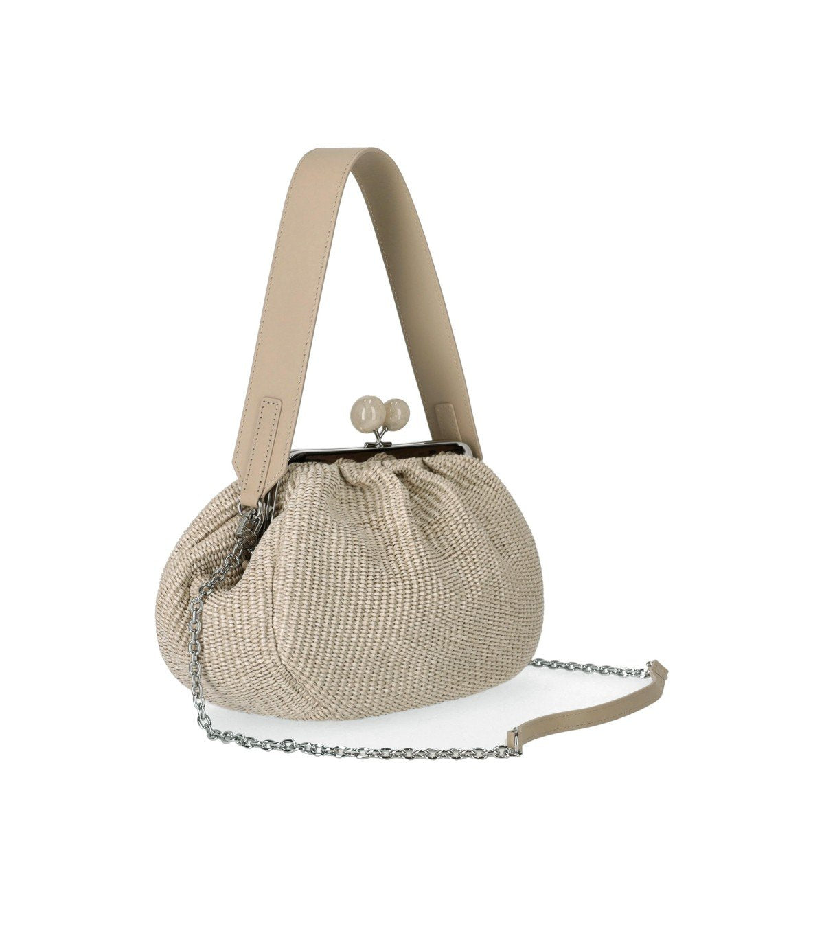 MAX MARA WEEKEND PASTICCINO FORTUNA MEDIUM BEIGE CLUTCH