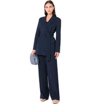 MAX MARA WEEKEND TESO BLAUW JAS MET RIEM