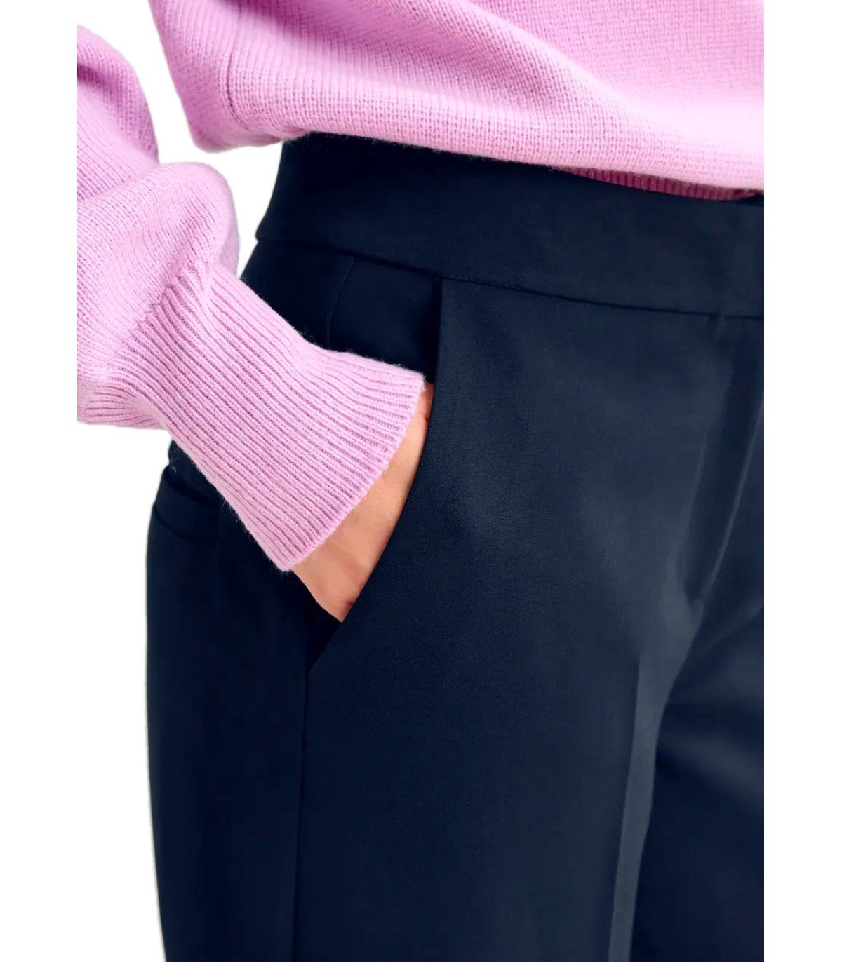 ESSENTIEL ANTWERP IMO MARINEBLAUE CROPPED HOSE