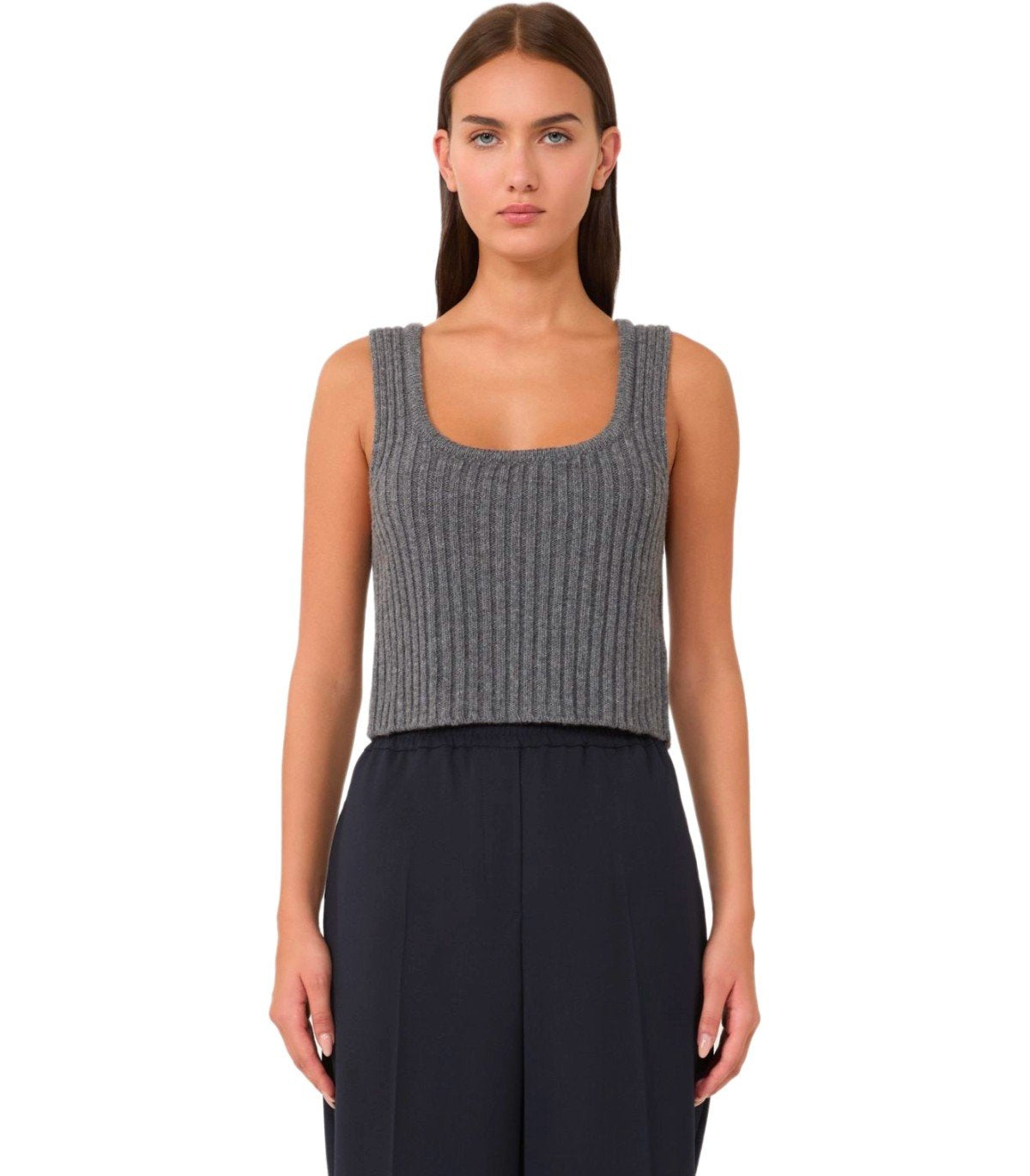 MAX MARA WEEKEND ZURCA ANTHRACITE GREY TOP