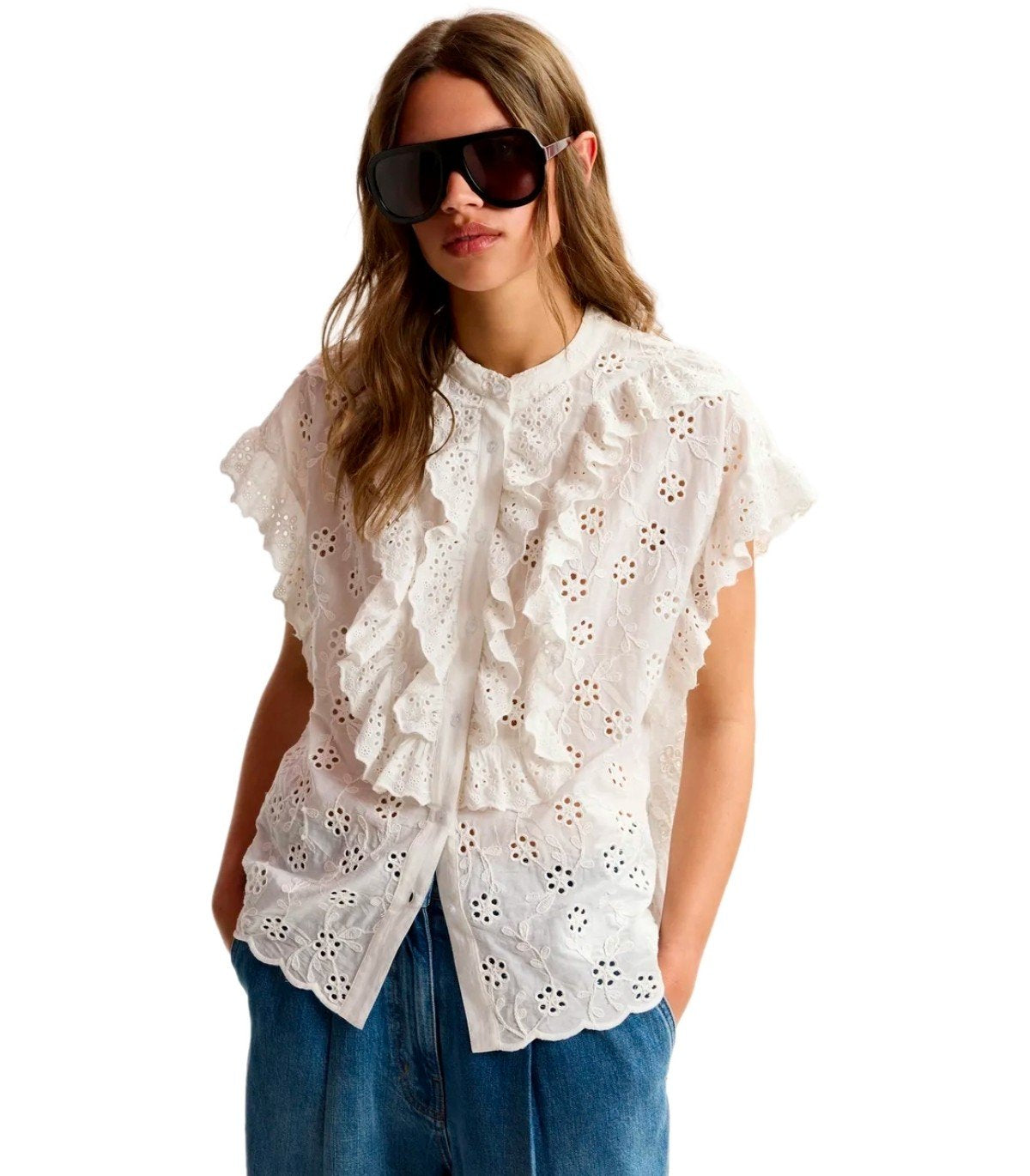CHEMISE JELLABA BLANCHE ESSENTIEL ANTWERP