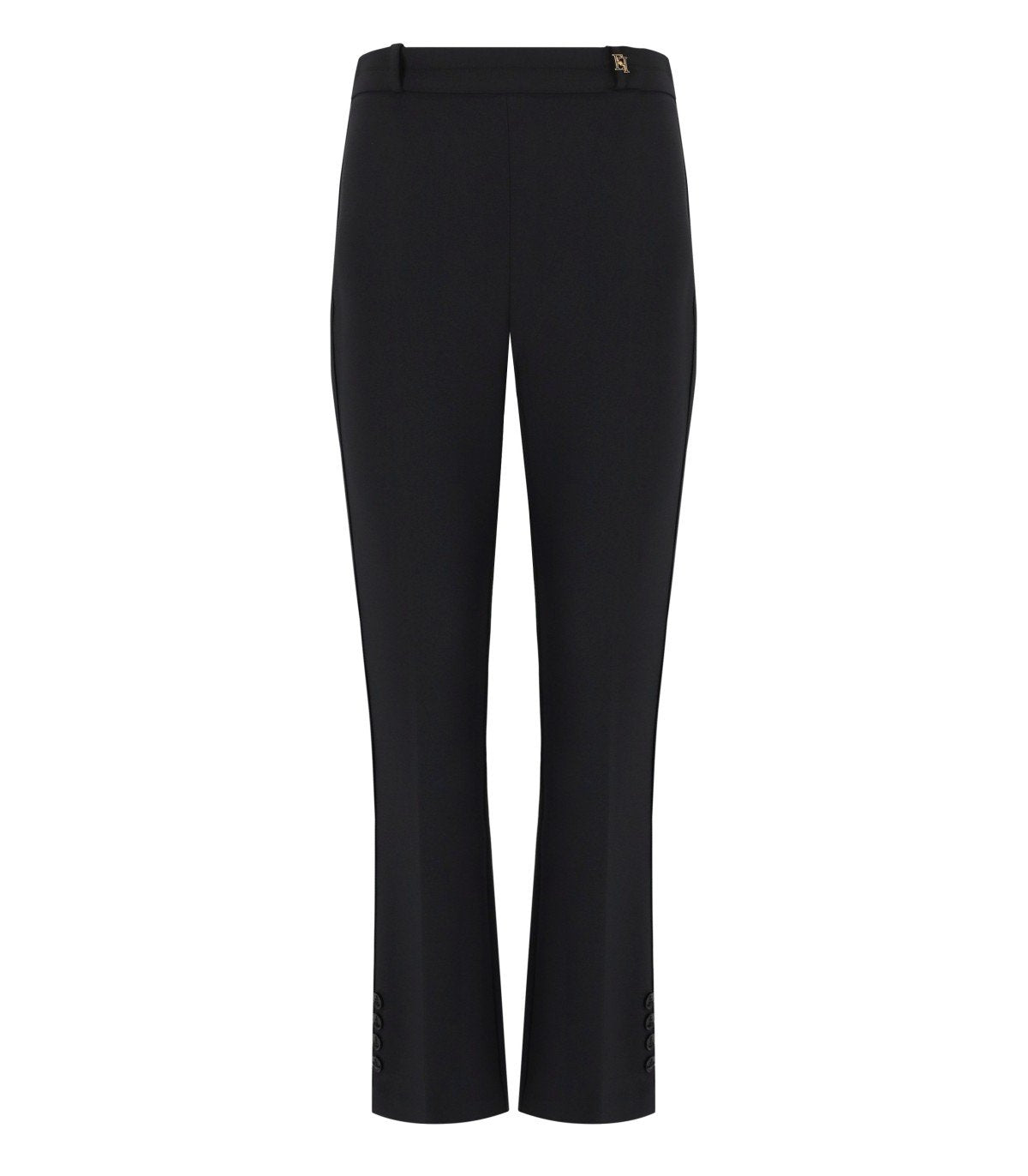 ELISABETTA FRANCHI BLACK FLARE PANTS