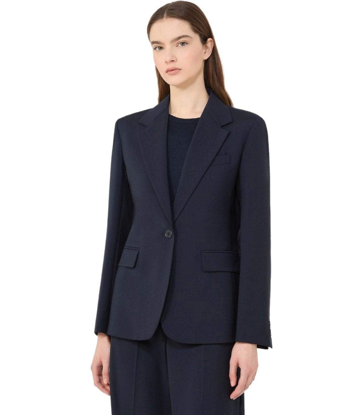 MAX MAR WEEKEND LAMINE BLAUWE JAS