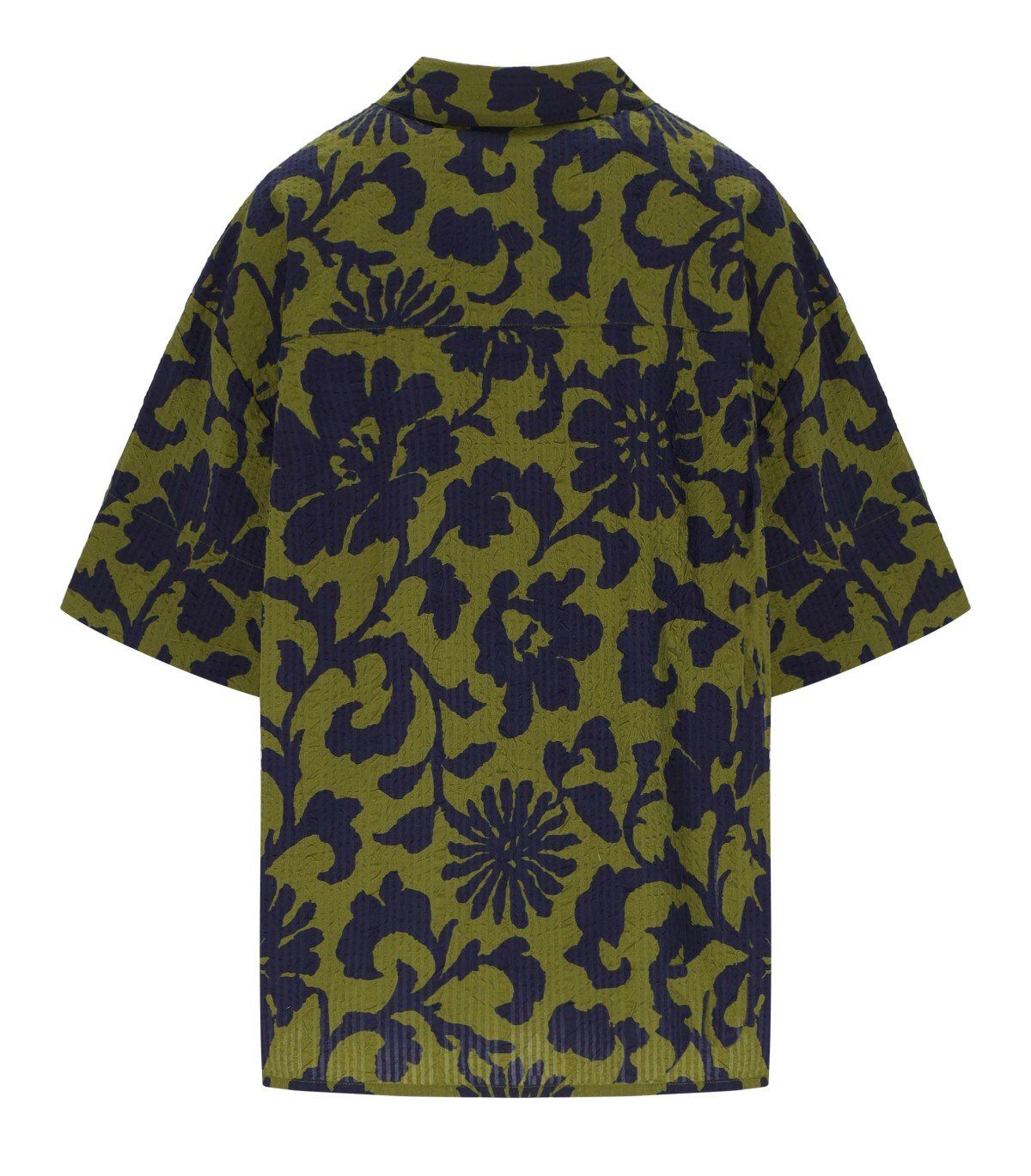 ESSENTIEL ANTWERP JOMMY GREEN AND BLUE SHIRT