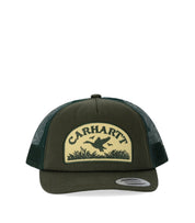 CARHARTT WIP TAKE OFF TRUCKER GREEN CAP