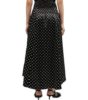 GANNI BLACK POLKA-DOT SKIRT