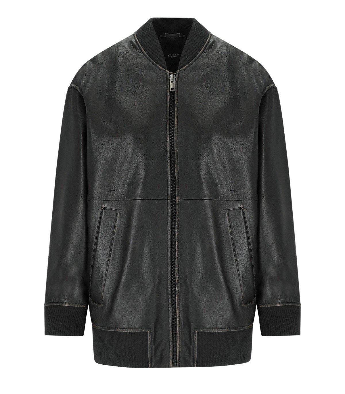MAX MARA WEEKEND TATTICO BLACK BOMBER JACKET