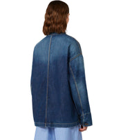 MAX MARA WEEKEND ALIGI BLUE DENIM JACKET