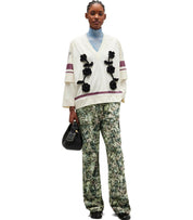 GANNI JADEITE TWILL PANTS