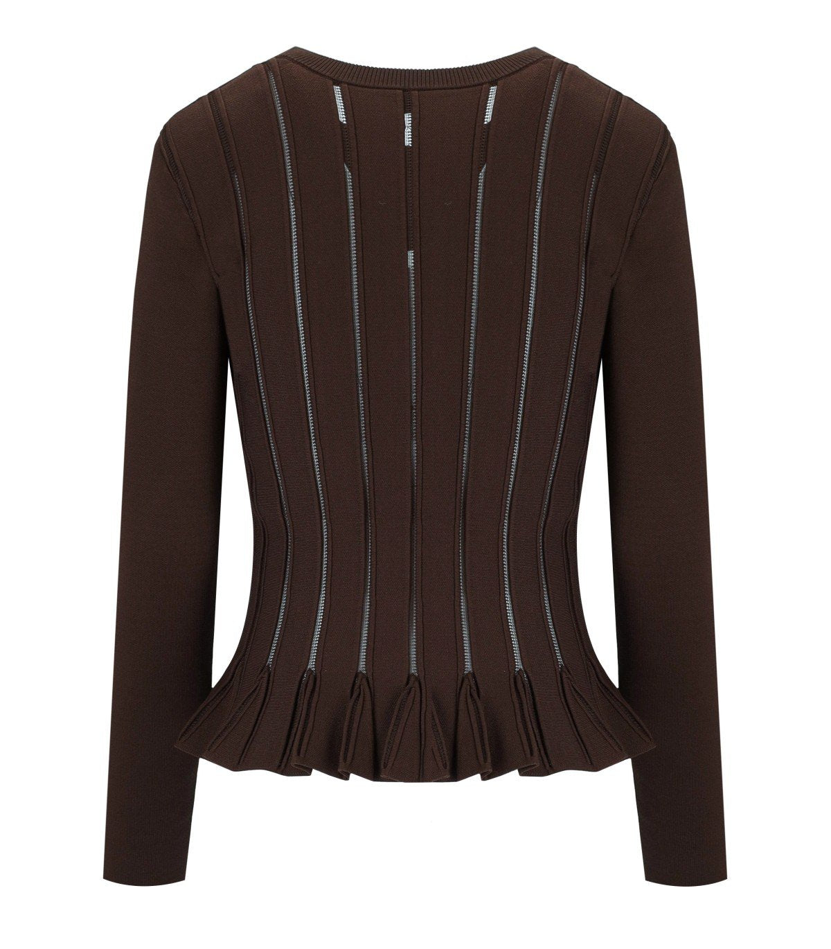 ELISABETTA FRANCHI COFFEE CARDIGAN