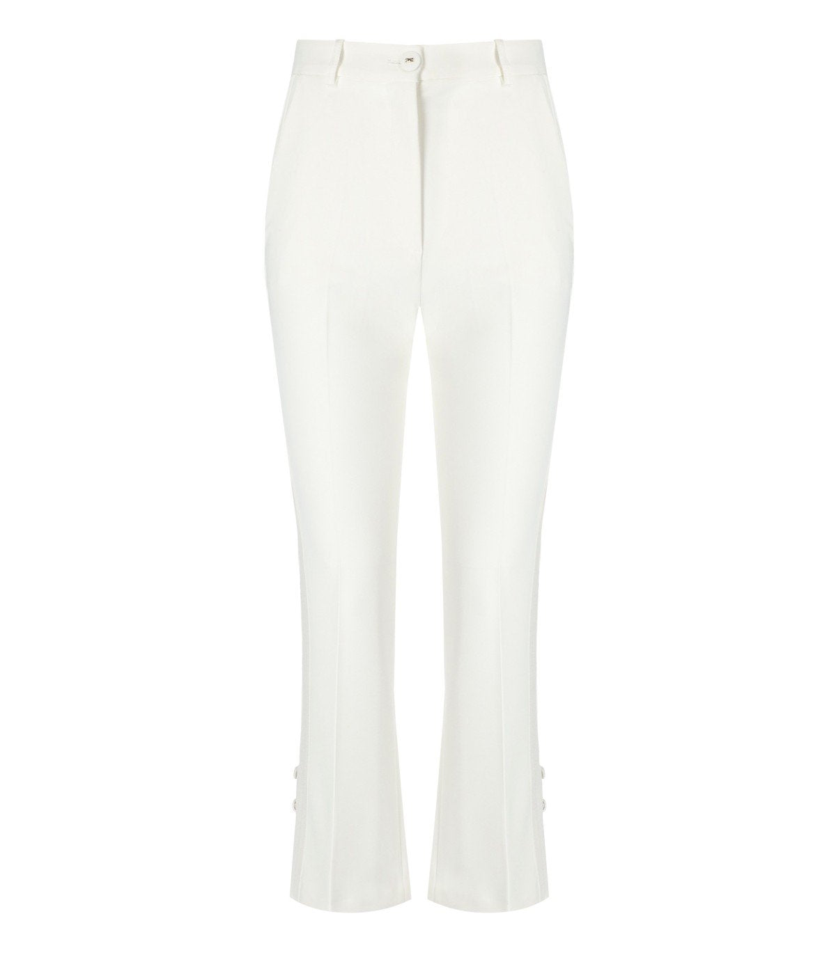 ELISABETTA FRANCHI IVORY SMOKING TROUSER