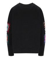ESSENTIEL ANTWERP KARNAVAL SCHWARZES SWEATSHIRT