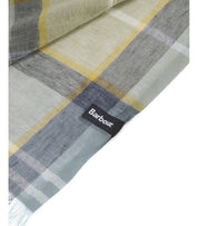 BARBOUR WELTON GROEN EN BLAUW SJAAL