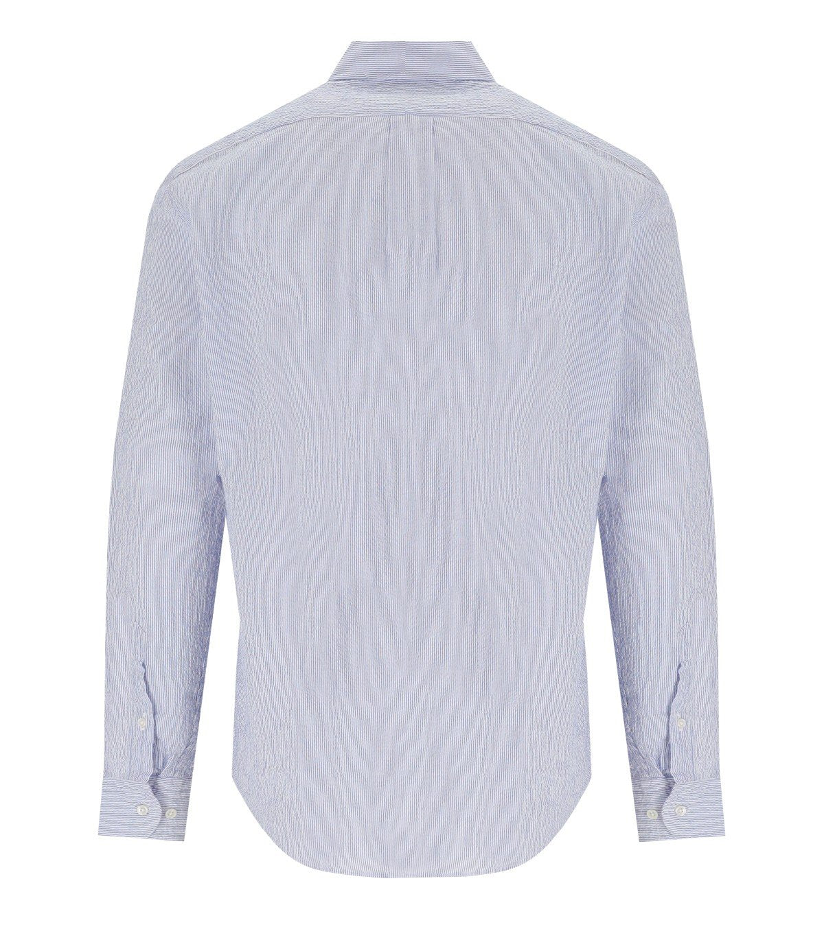 B-D BAGGIES BRAD WHITE BLUE MICRO-STRIPES SHIRT