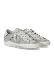 BASKETS PRSX LOW METAL ARGENT PHILIPPE MODEL