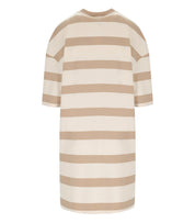 MM MAX MARA MELA BEIGE STRIPED DRESS
