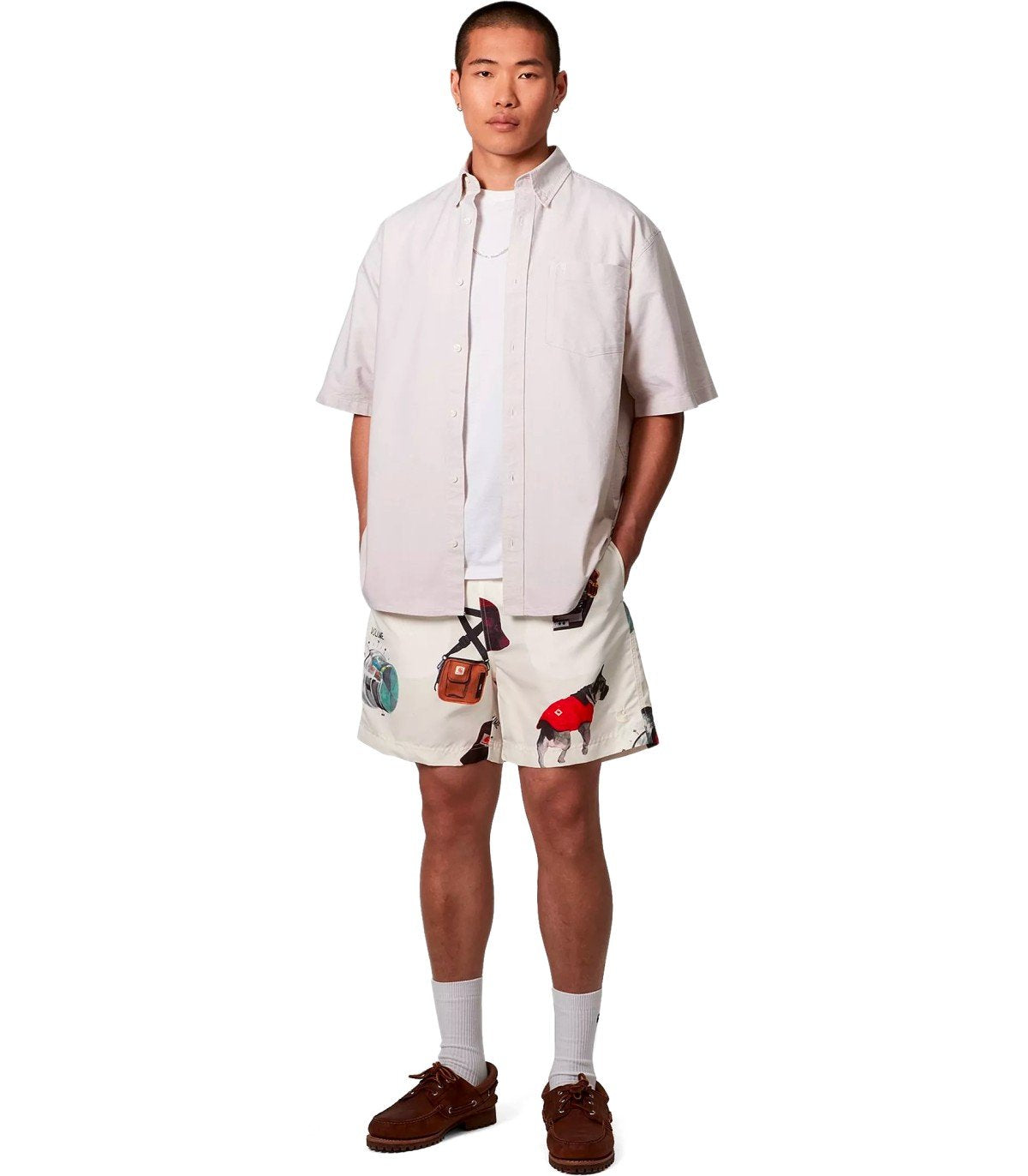 CARHARTT WIP SLATER JACOB ROCHESTER WAX SWIM TRUNKS