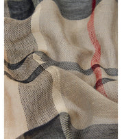 BARBOUR WELTON TARTAN GREY BEIGE SCARF