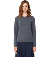 MAX MARA WEEKEND SICILIA GRIJS TRUI MET RONDE HALS