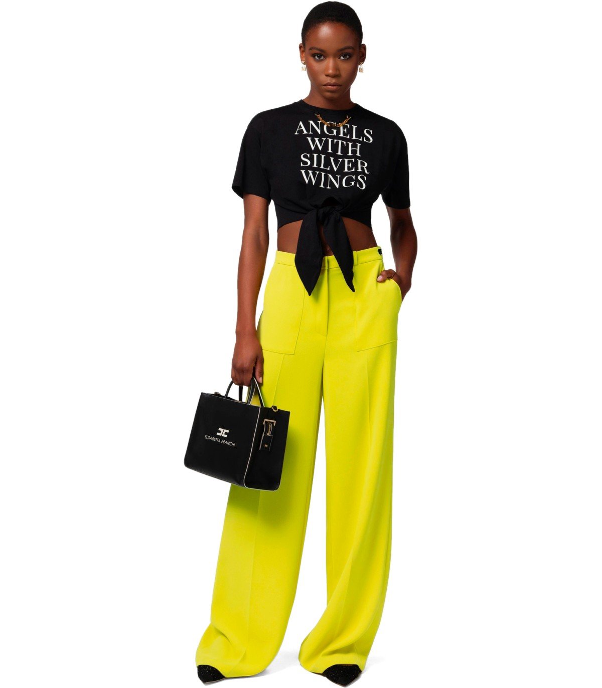 ELISABETTA FRANCHI CEDAR WIDE LEG BROEK