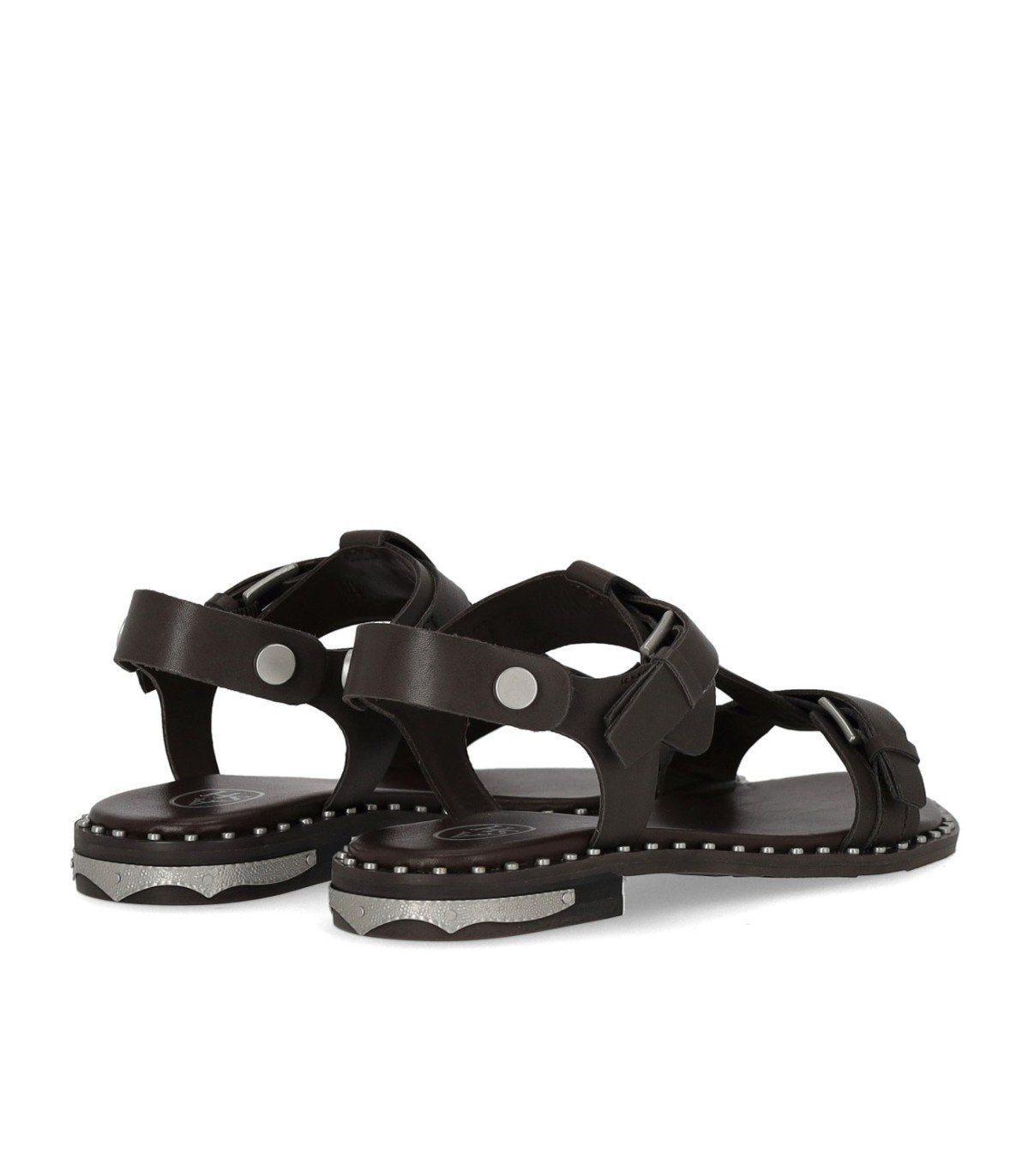 ASH PIPER DUNKELBRAUNE FLACHE SANDALE