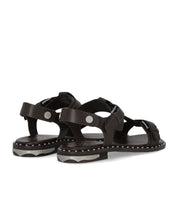 ASH PIPER DUNKELBRAUNE FLACHE SANDALE