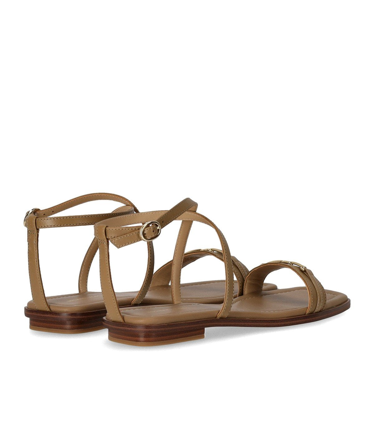 MICHAEL KORS LENA BEIGE PLATTE SANDAAL