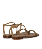 MICHAEL KORS LENA BEIGE PLATTE SANDAAL