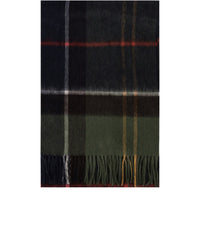 BARBOUR CARRBRIDGE TARTAN GREEN BLUE SCARF