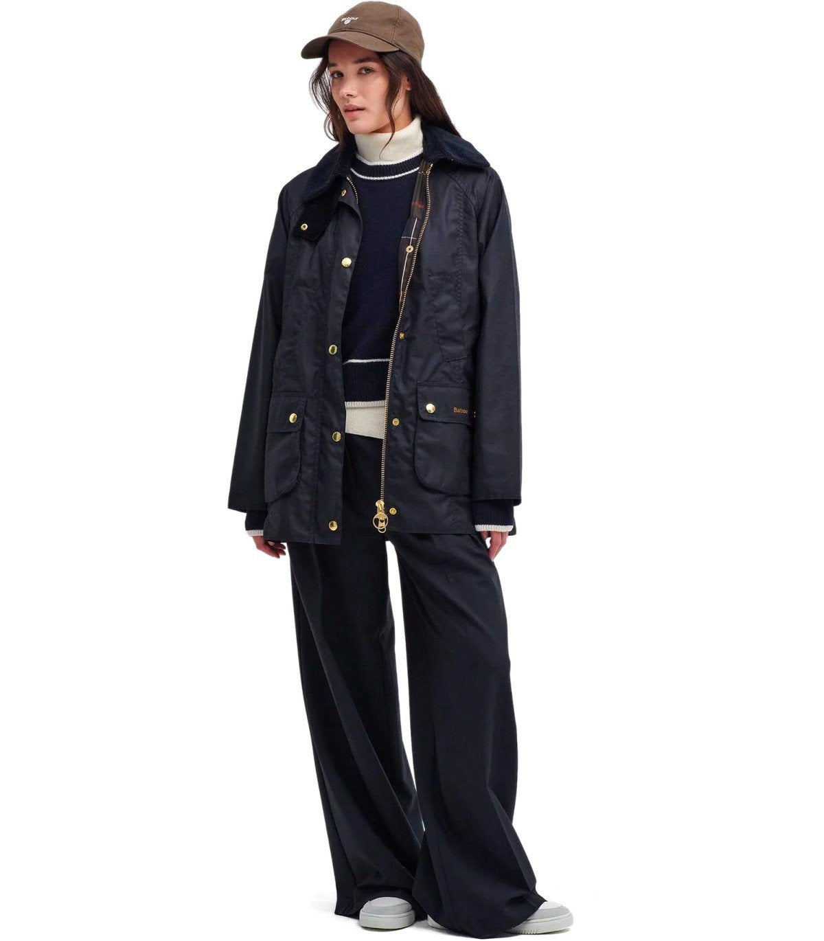 JACKE MODERN BEADNELL WAX MARINEBLAU BARBOUR