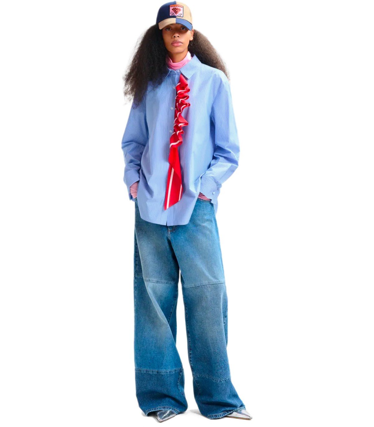 ESSENTIEL ANTWERP JUF LIGHT BLUE SHIRT