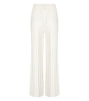 MM MAX MARA TEMA WHITE KNITTED PANTS