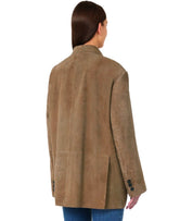MAX MARA WEEKEND ROLANDA BEIGE SINGLE-BREASTED BLAZER