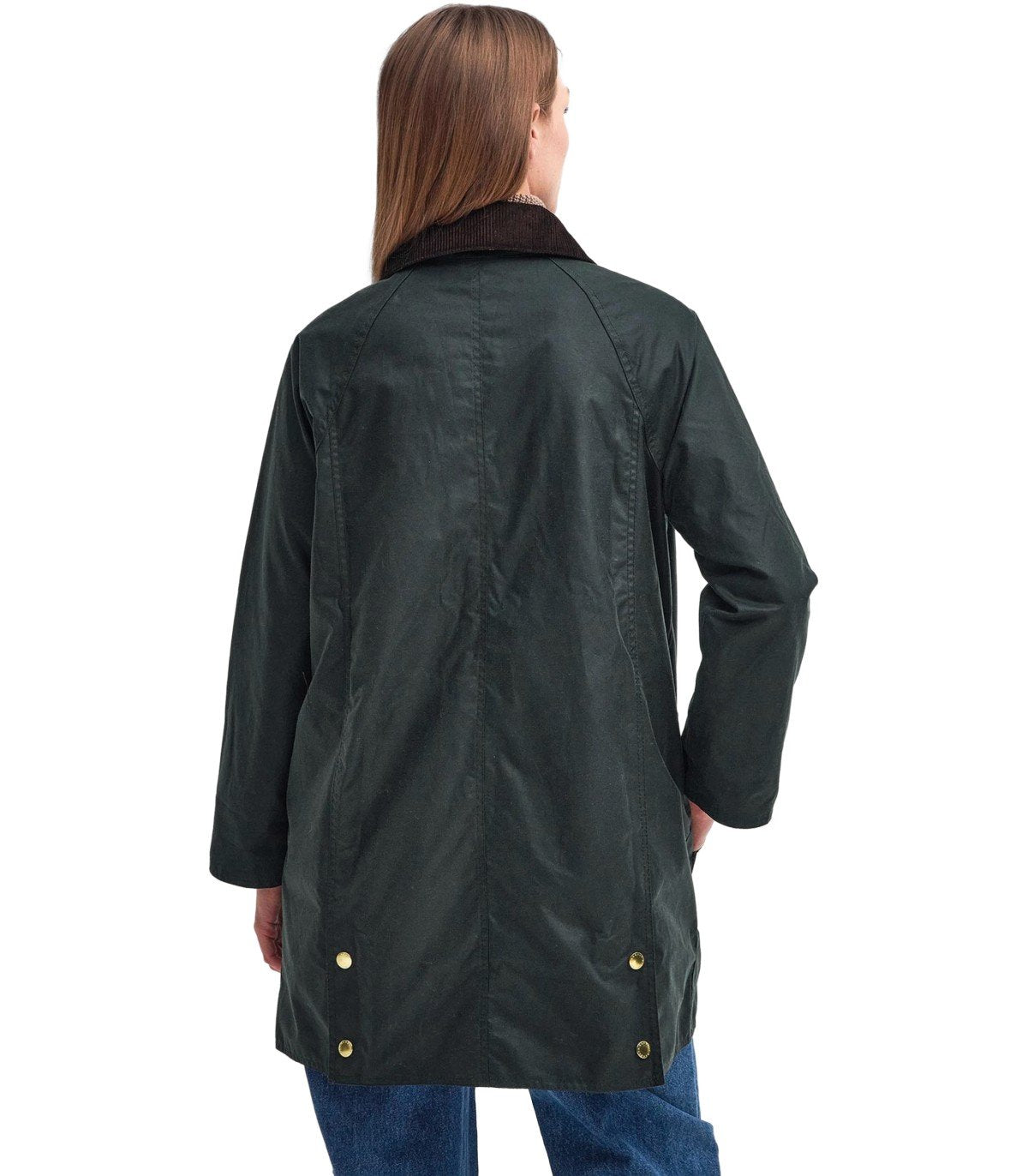 BARBOUR BEADNELL SALBEIGRÜNE LANGE JACKE