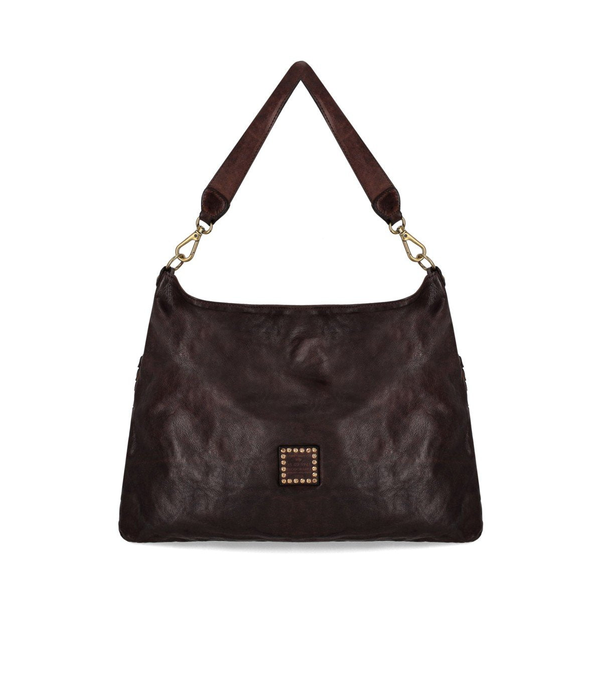 CAMPOMAGGI CARLA L DUNKELBRAUNE SCHULTERTASCHE