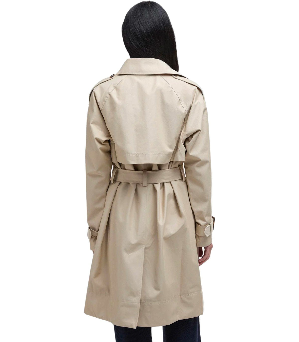 BARBOUR MAIA LIGHT SAND TRENCHCOAT